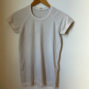 Lululemon Bone White Short Sleeve Top Size 6